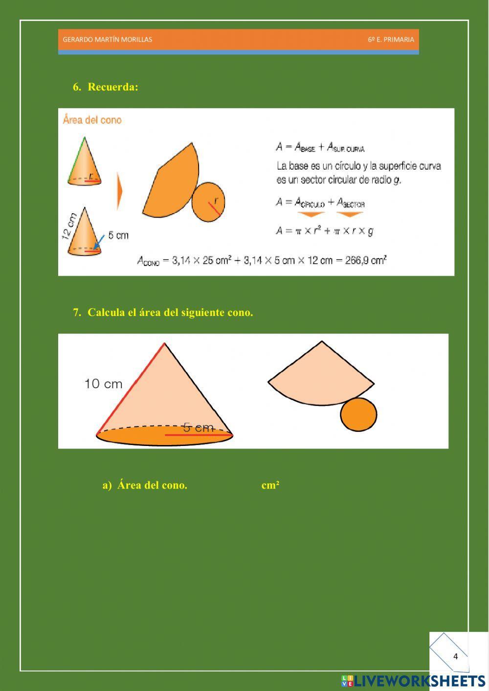Geometría. Ficha 18.