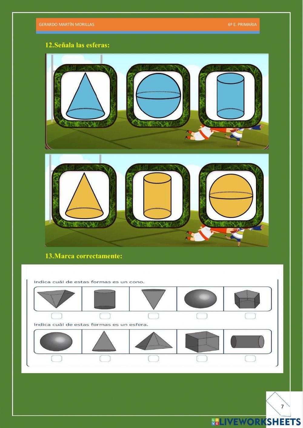 Geometría. Ficha 18.