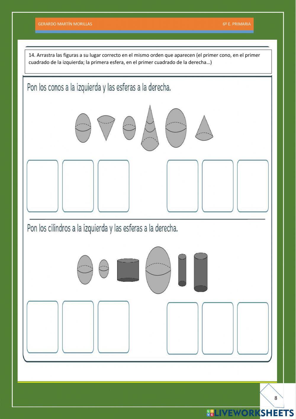 Geometría. Ficha 18.
