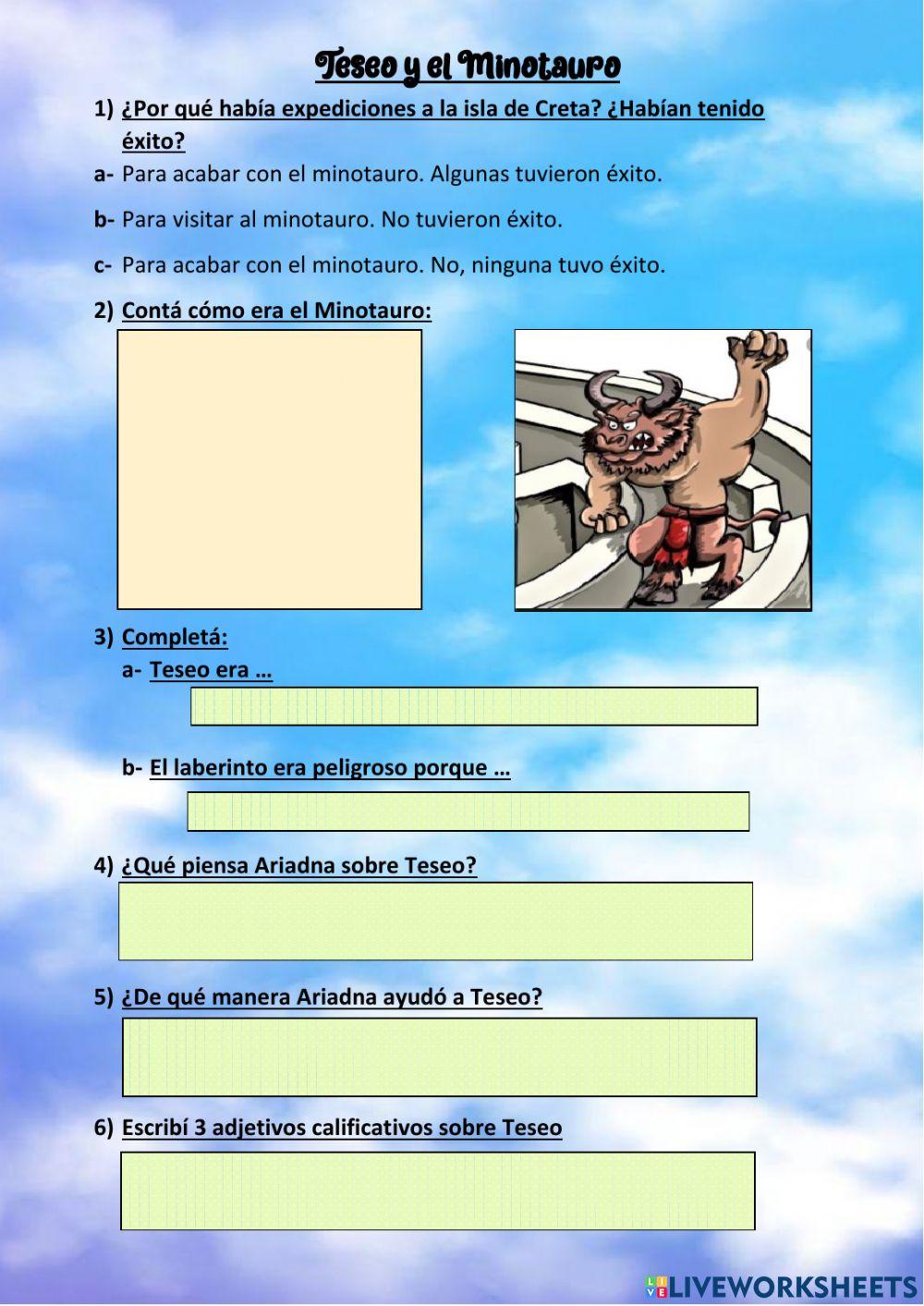 Teseo y el Minotauro