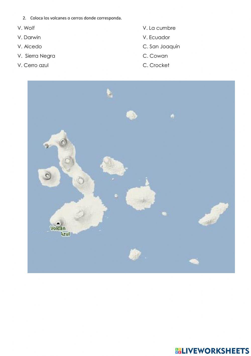 Relieve de la región Insular del Ecuador