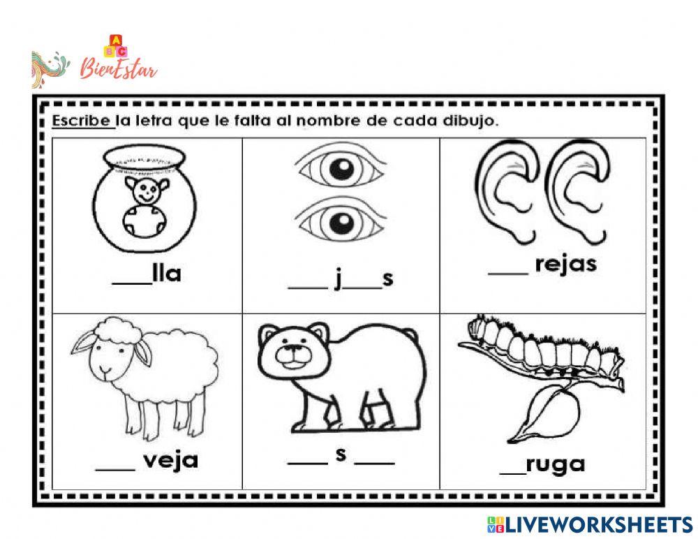 Completar las vocales