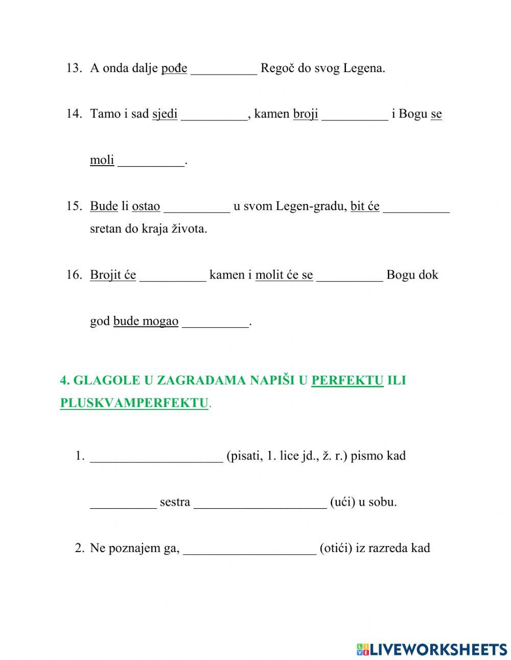 Glagolska vremena - 6.