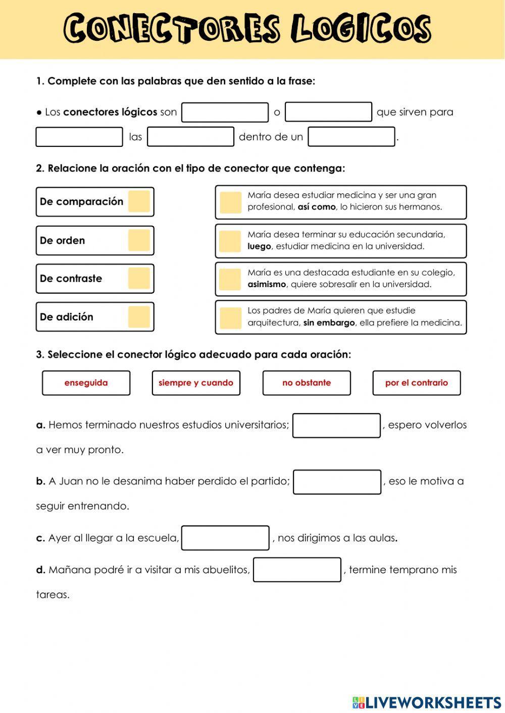 Conectores lógicos