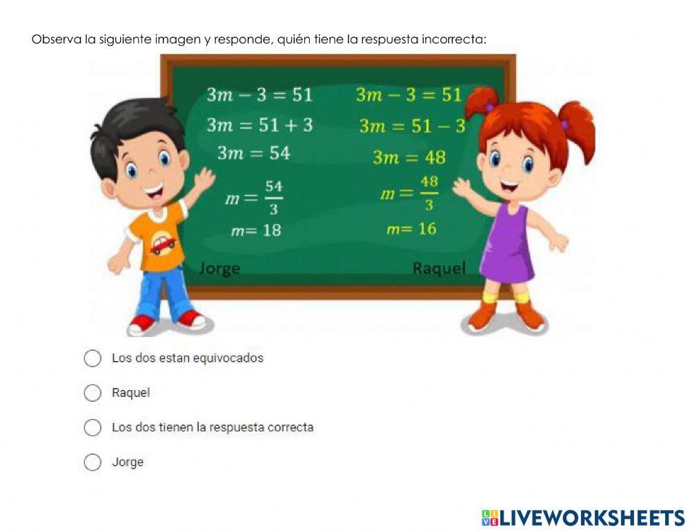 Actividad interactiva °Razonamiento matemático°