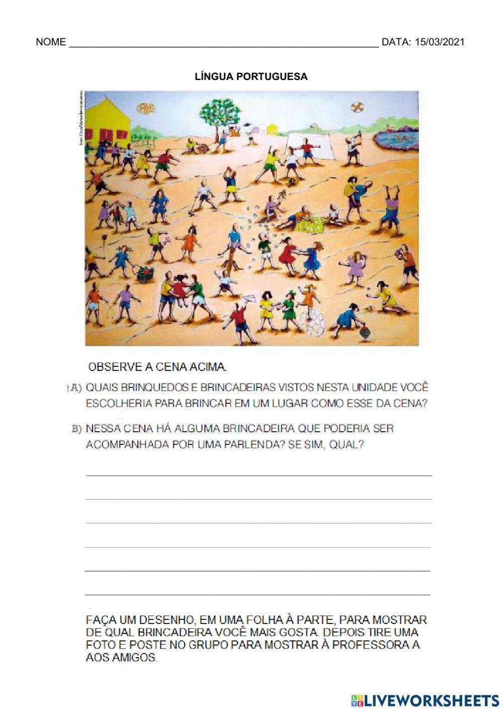 Língua Portuguesa e Matemática