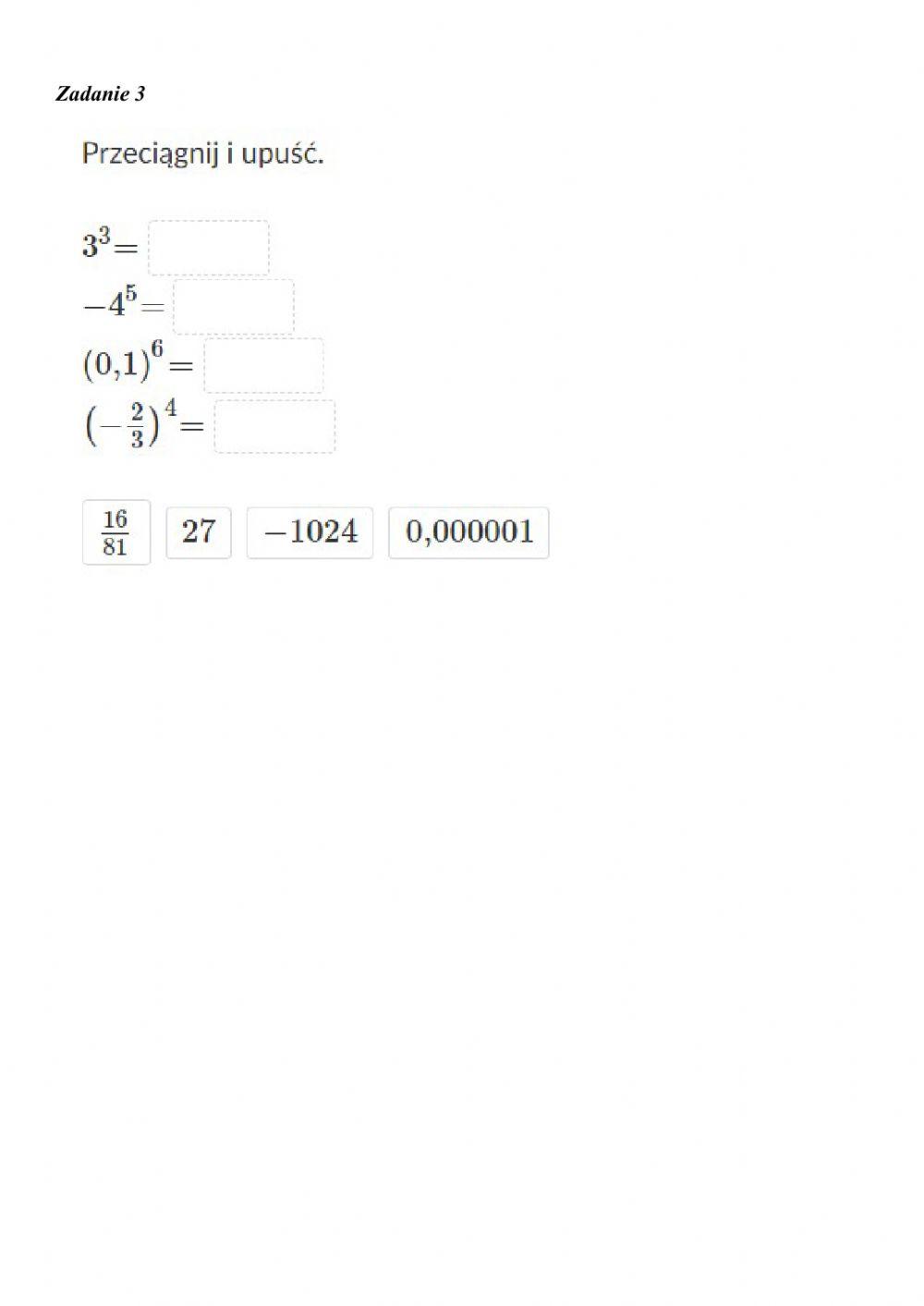 Potęga o wykładniku naturalnym