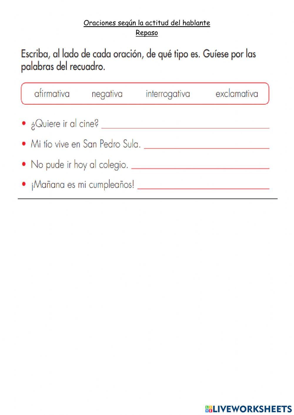 Español 2G-RepasoTarea P163