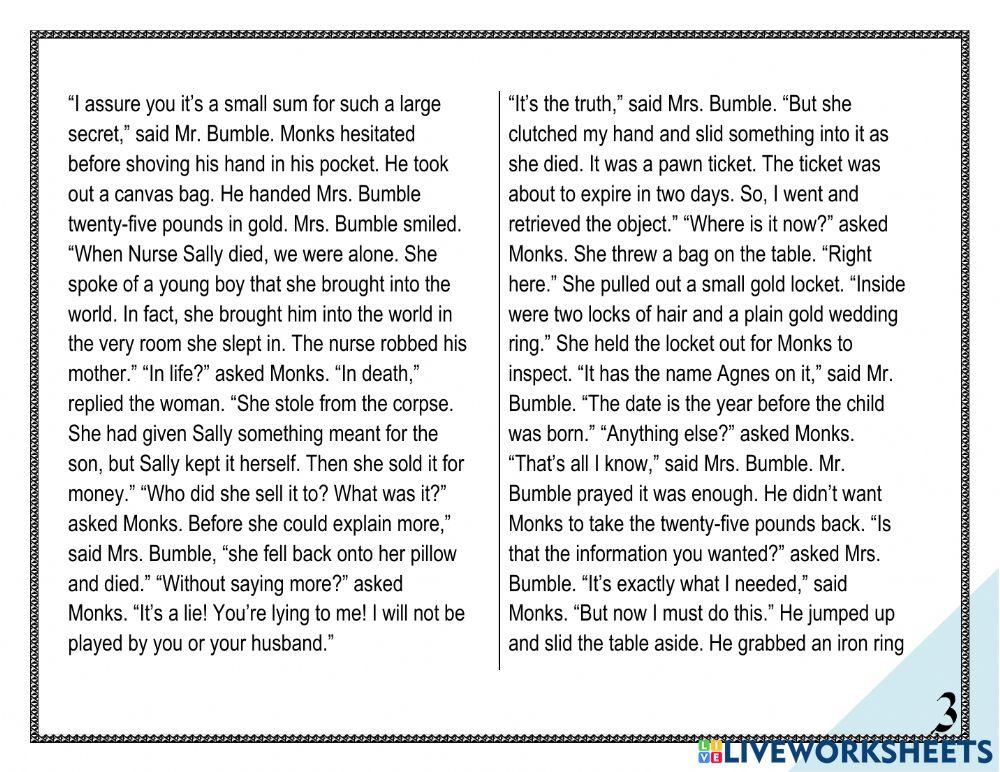 Oliver Twist: Chapters 11 - 13