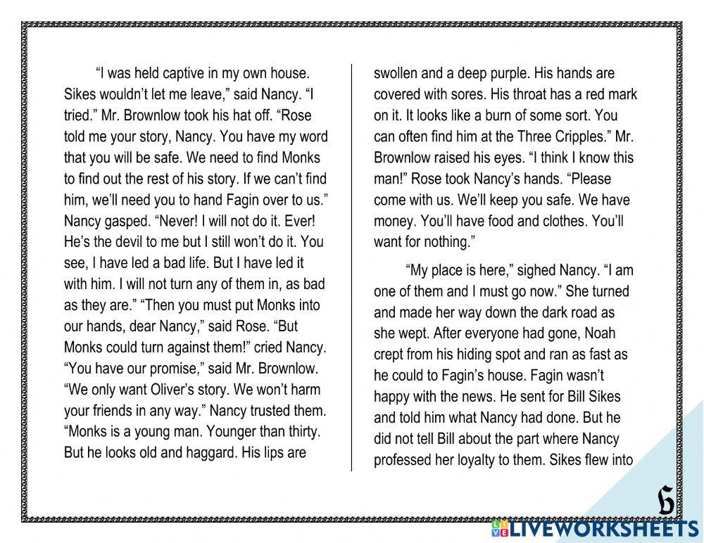 Oliver Twist - Chapters 14 and 15