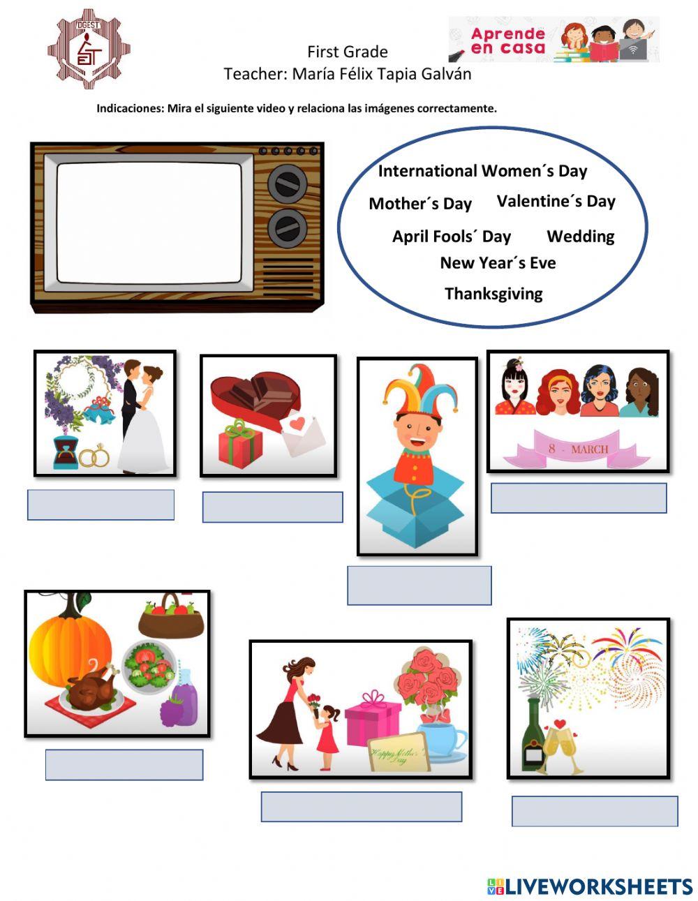 Holidays and special events