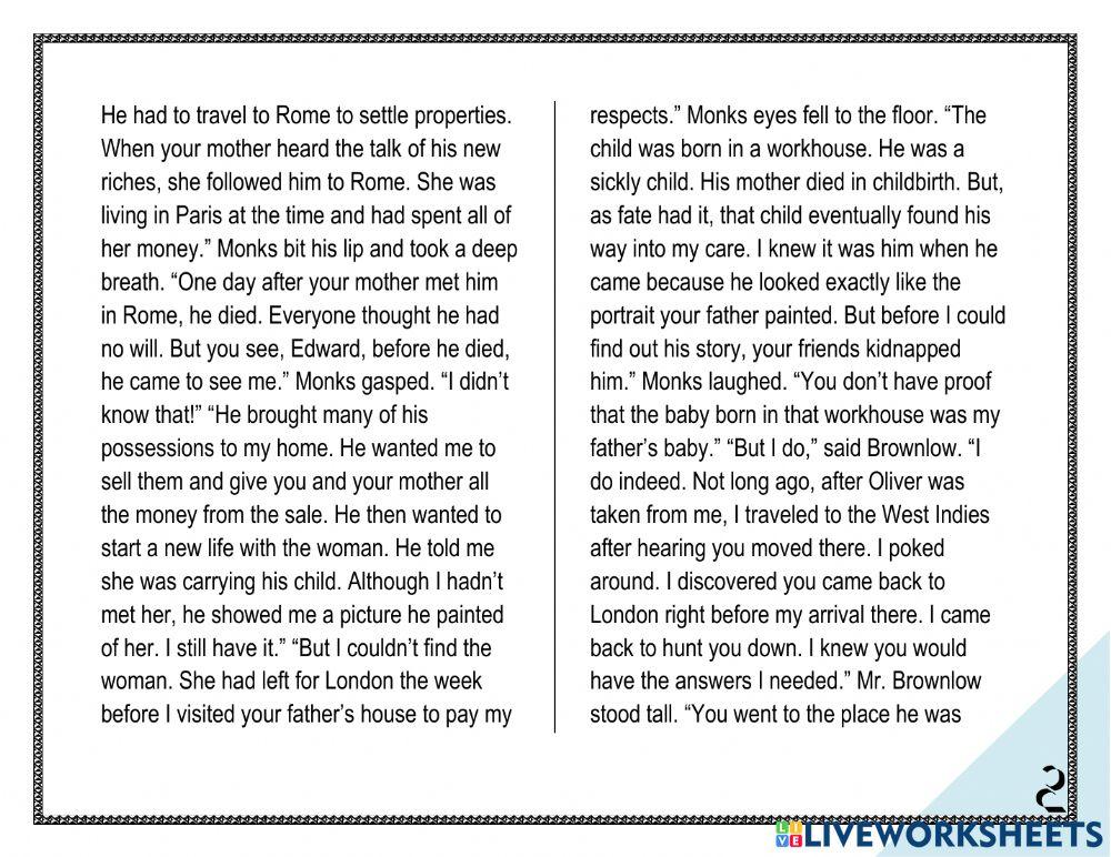 Oliver Twist: Chapters 16 and 17