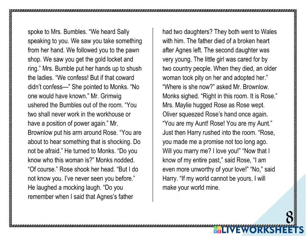 Oliver Twist: Chapters 16 and 17