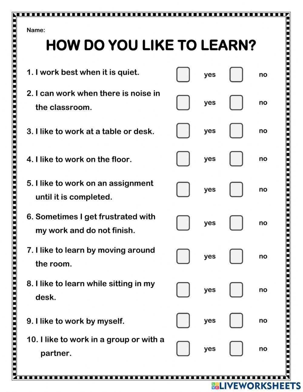 How do you like to learn?