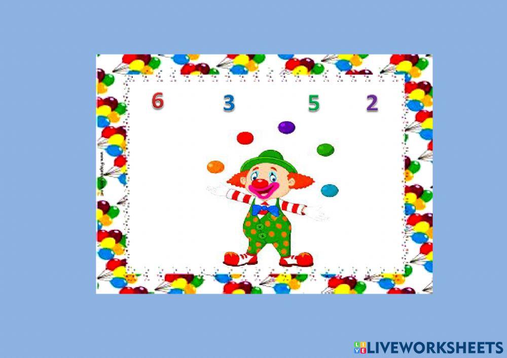 Ποσες μπαλες εχει καθε κλοουν- διαλεξε την σωστη απαντηση