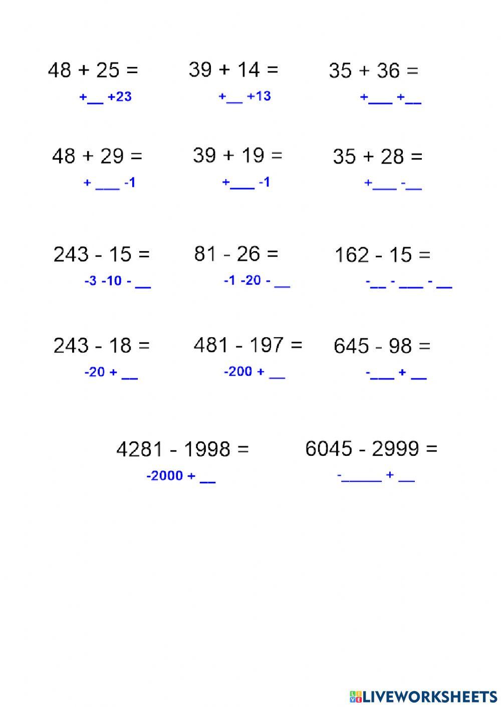 Avengers Mental Arithmetic 2 worksheet | Live Worksheets