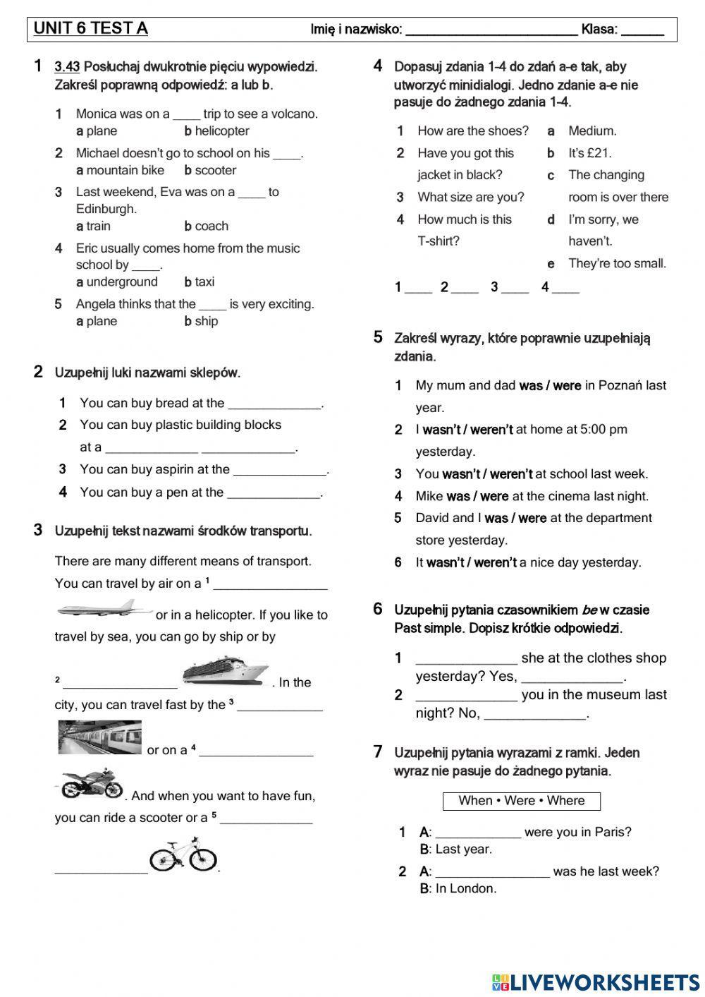 Brainy 5 unit 6 test