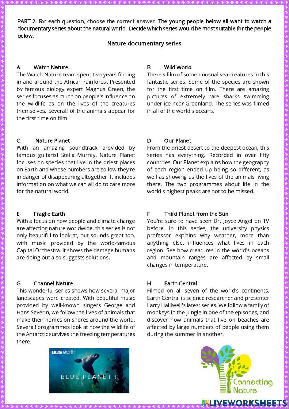 Pet for schools test