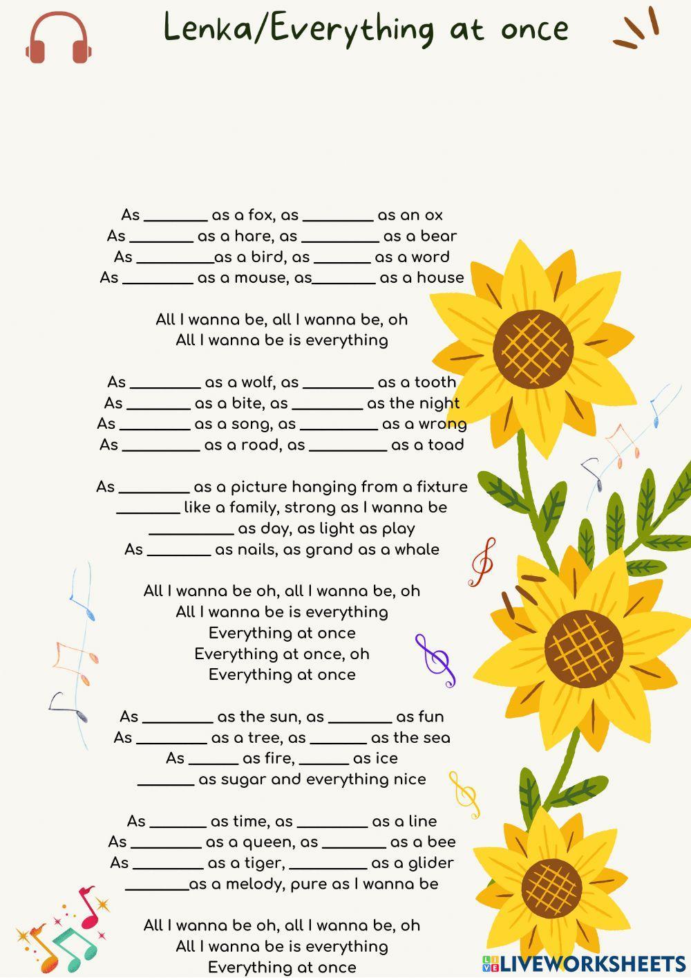 Everything at once-Lenka