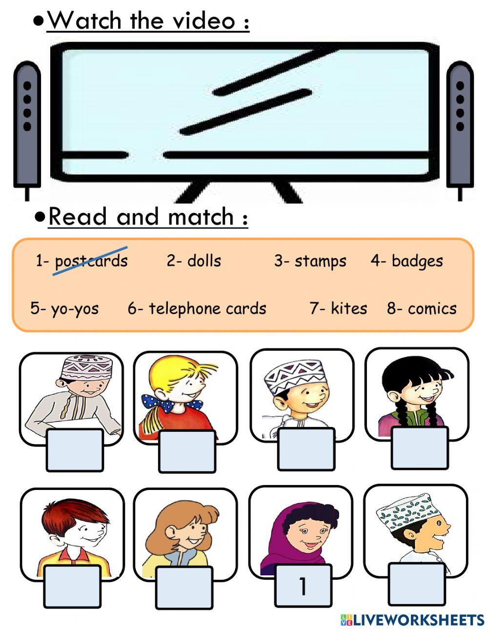 Watch,read and match