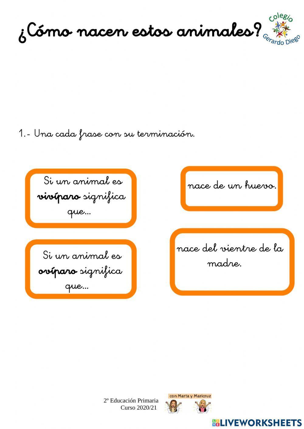 Vivíparo y ovíparo