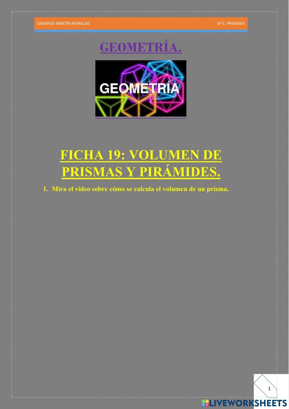 Geometría. Ficha 19.