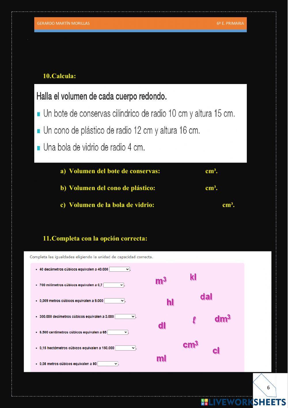 Geometría. Ficha 20.