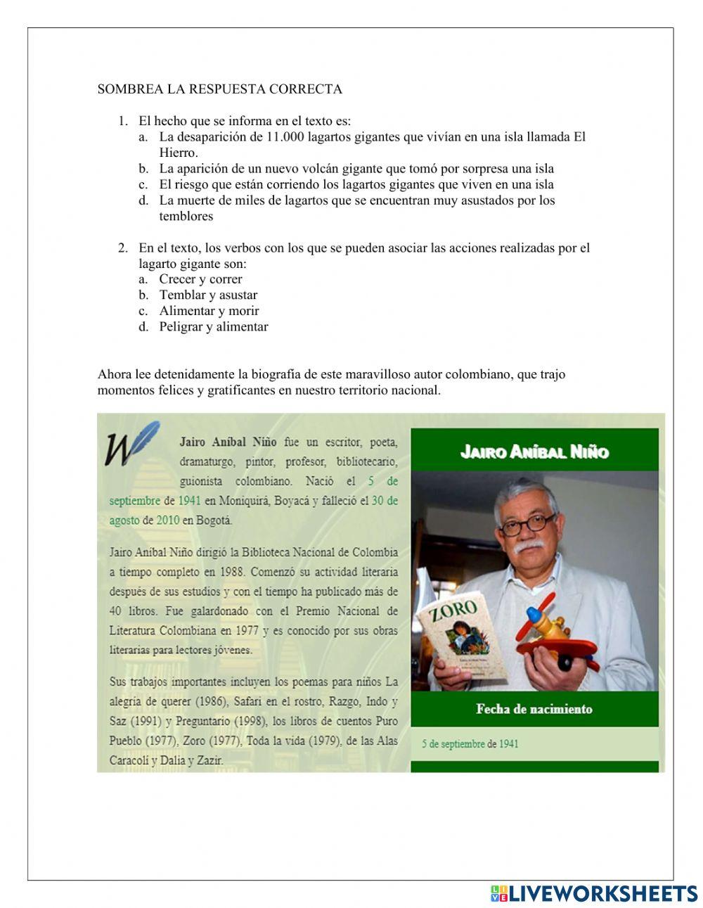 La narración y signos