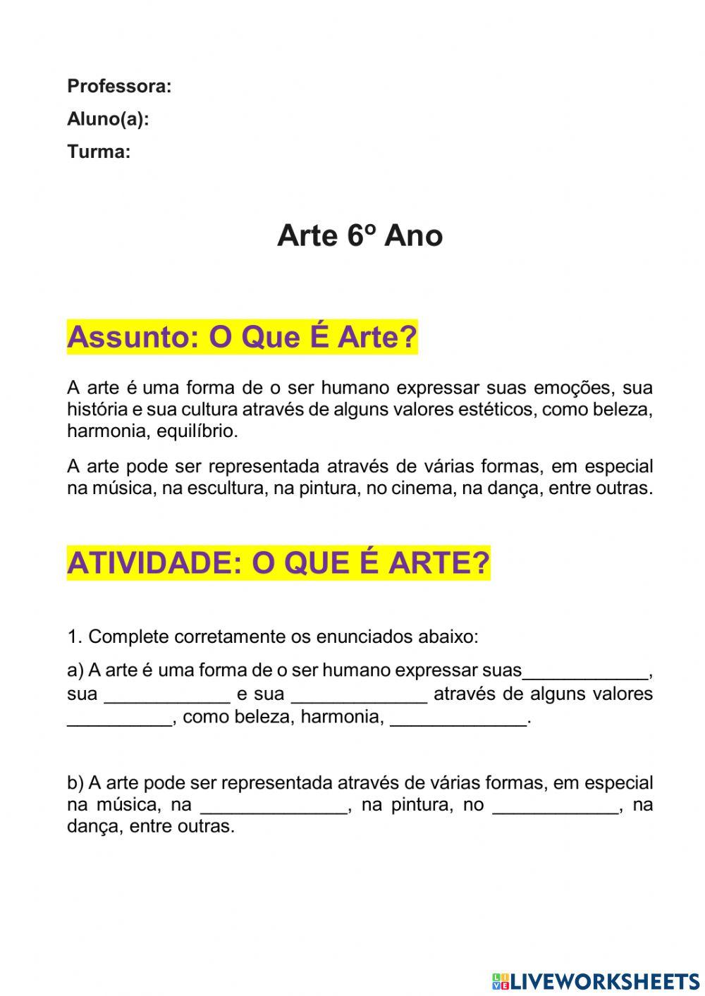 O Que É Arte?