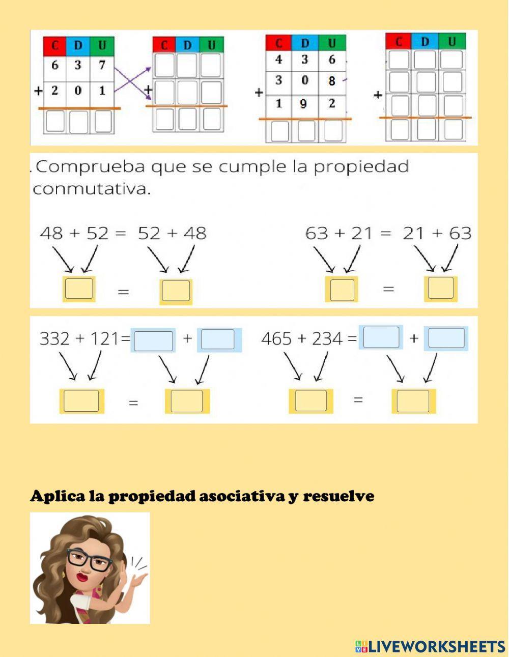 Propiedades de la adición