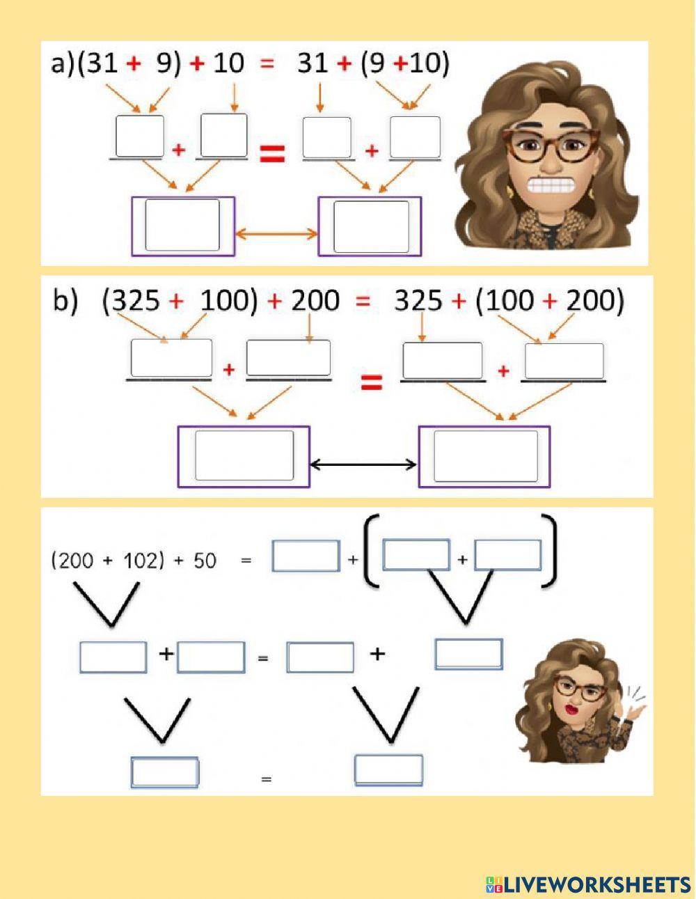 Propiedades de la adición