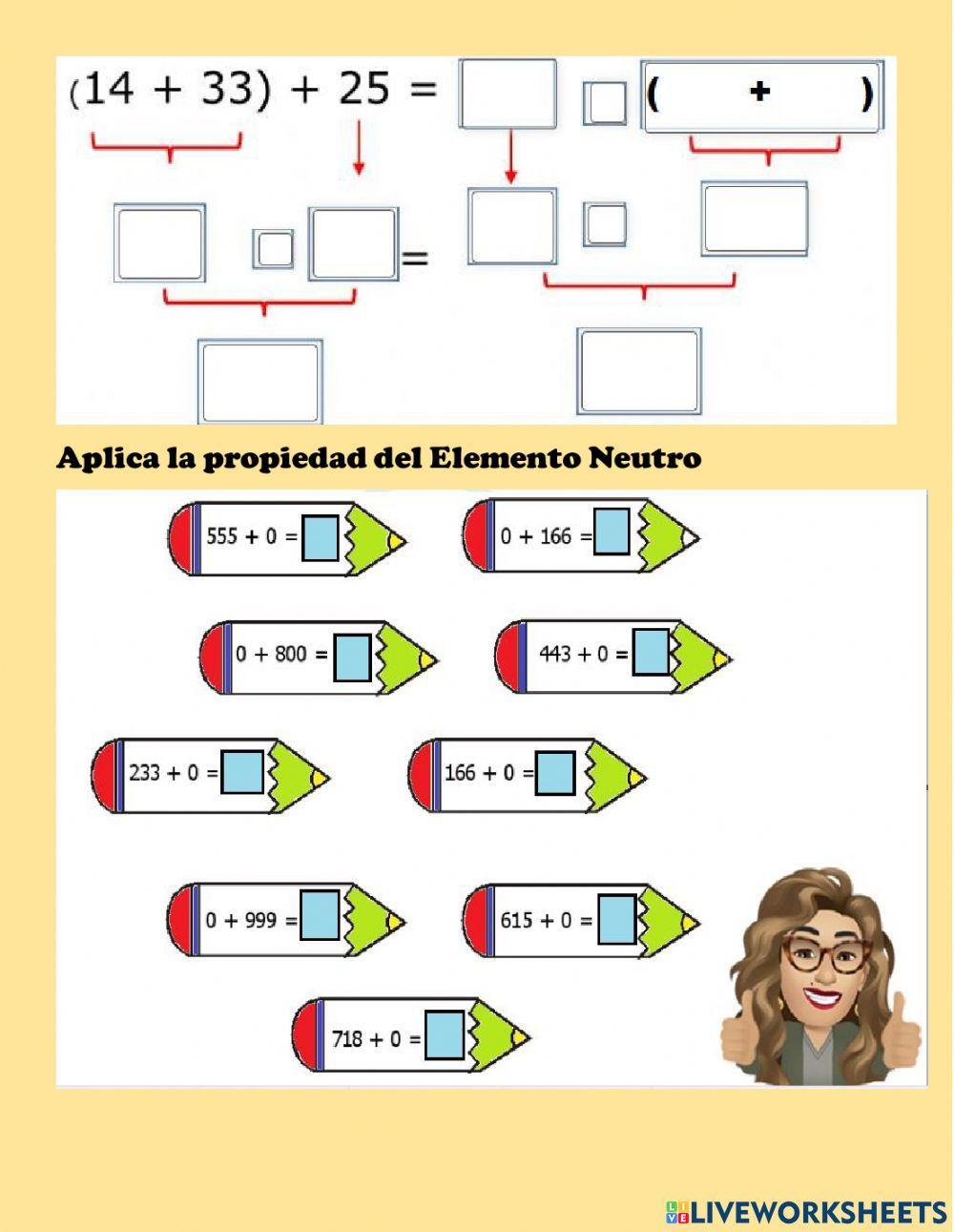 Propiedades de la adición
