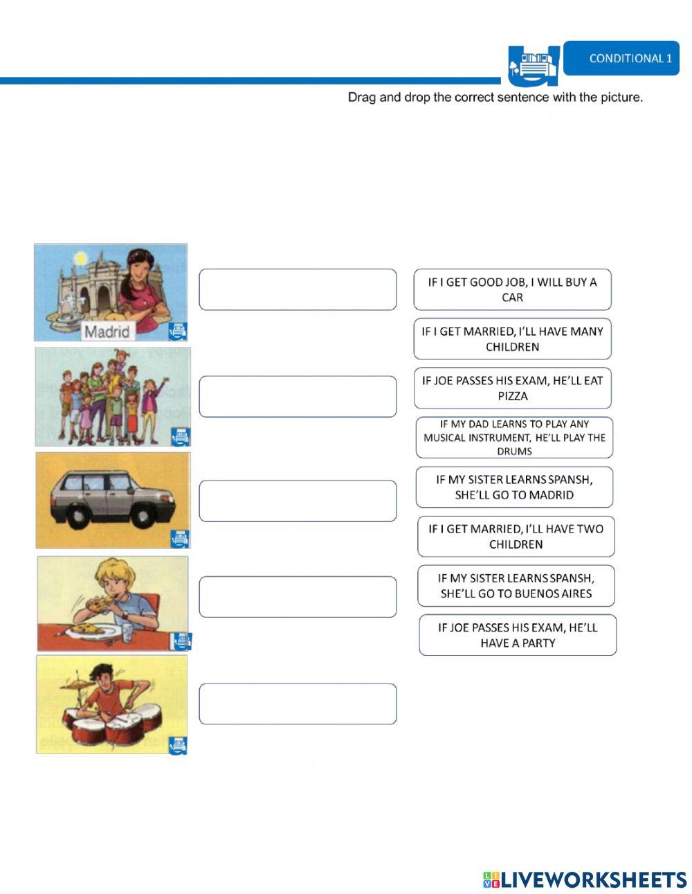 Conditional 1 - Drag and drop Exercise