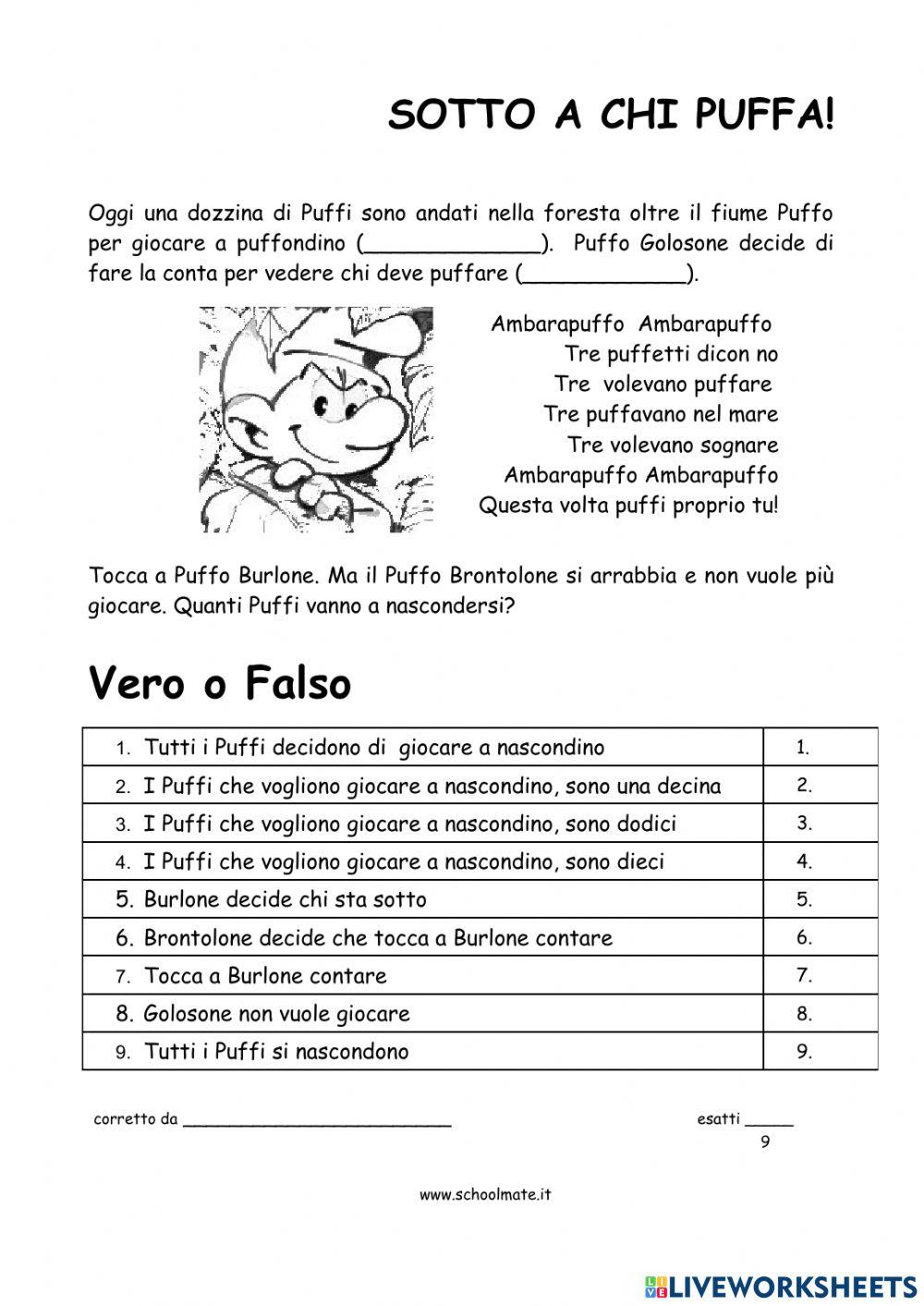 Sotto a chi puffa con lettore