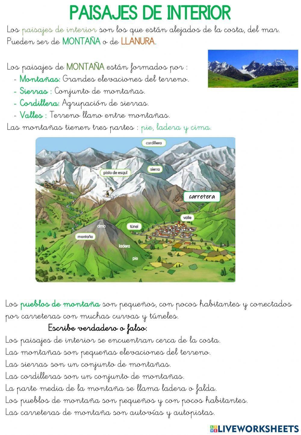 Paisajes de interior