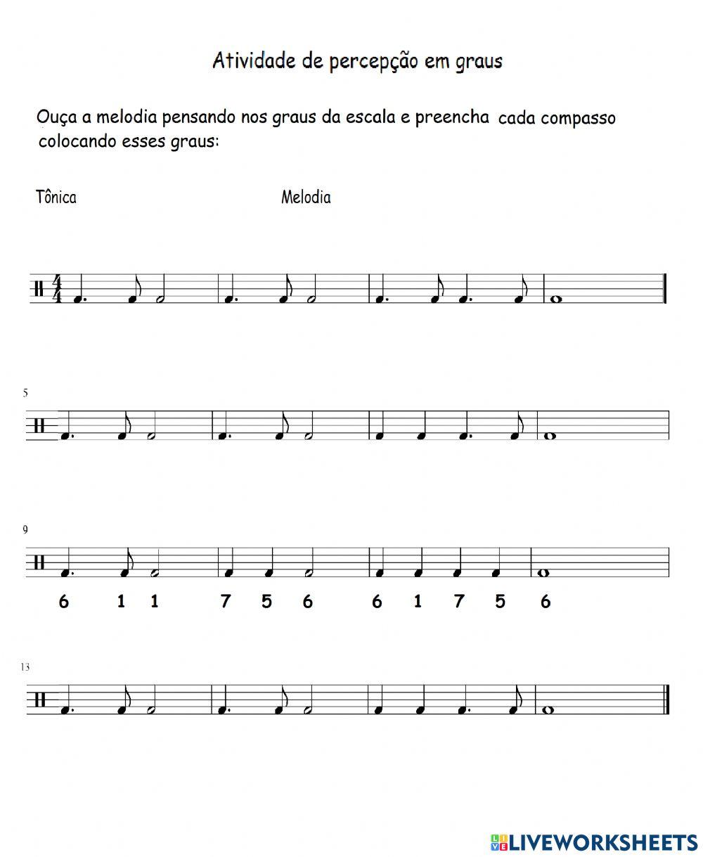 Percepção em graus mib4-mia7