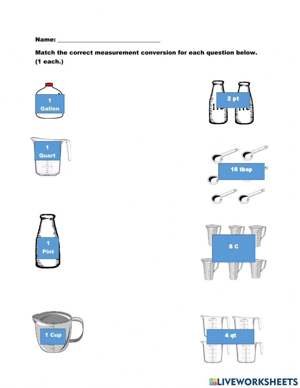 Measurement conversion