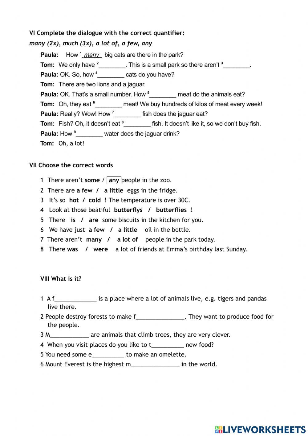 Metro 1 Review test (units 1-4)
