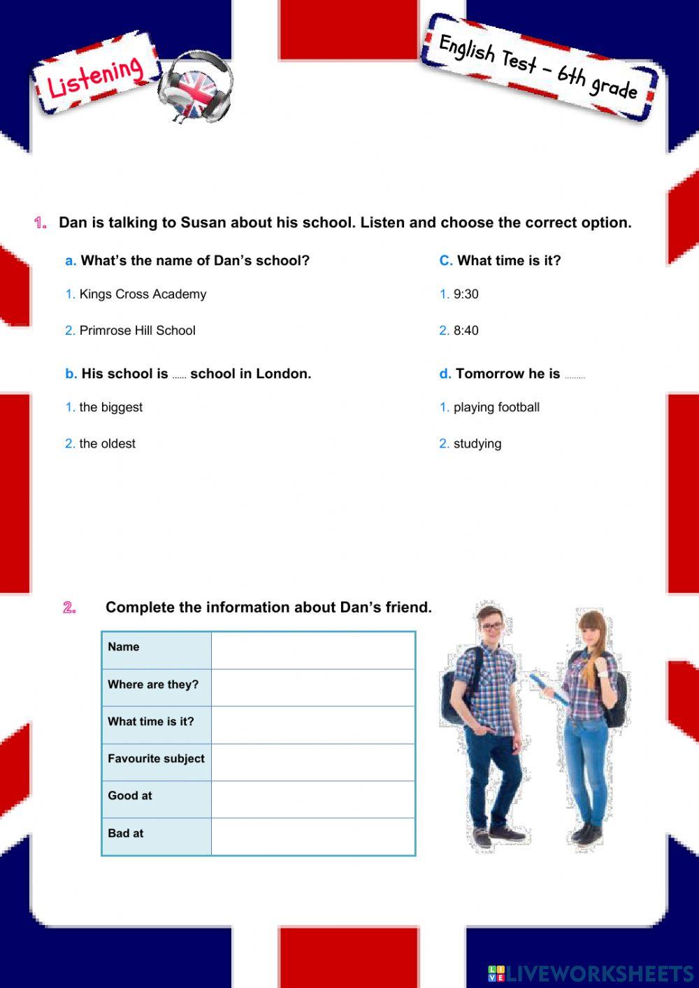 Test Unit 2 - C1 - Listening