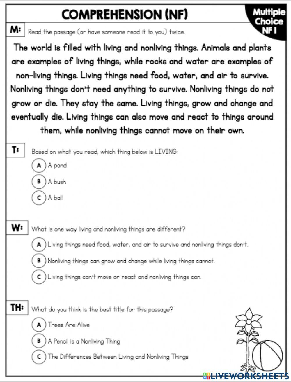 6480244 | Living and Nonliving Things - Reading