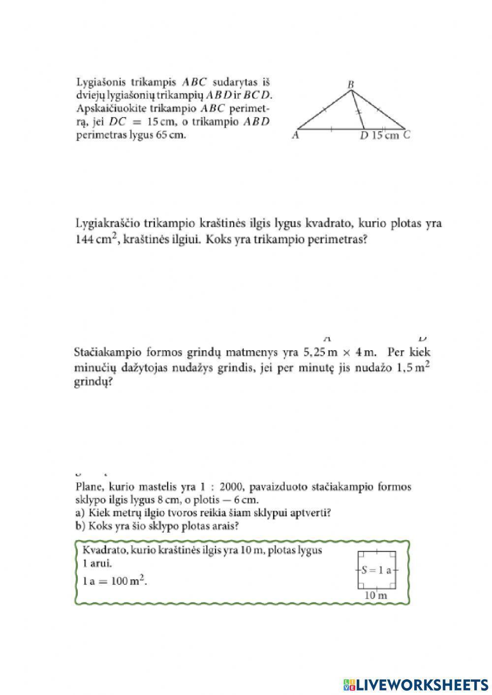 Plokštumos figūros