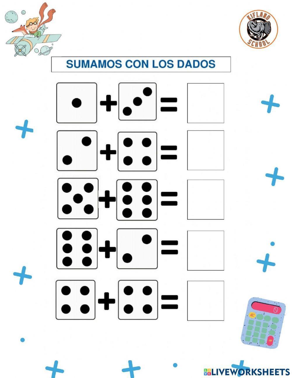 Sumas con dados