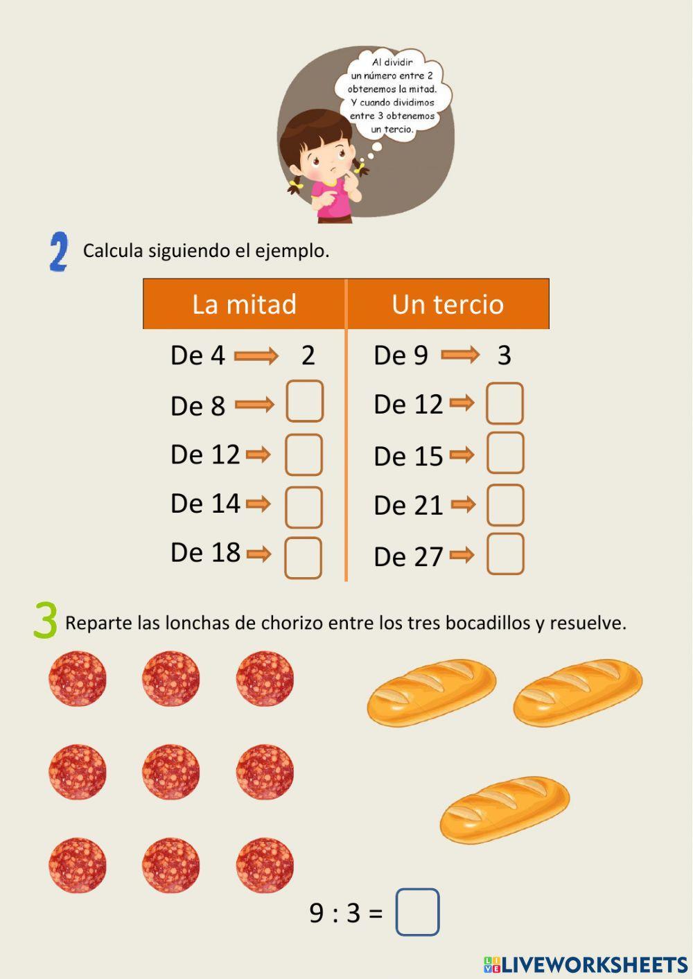 Relación entre división y multiplicación