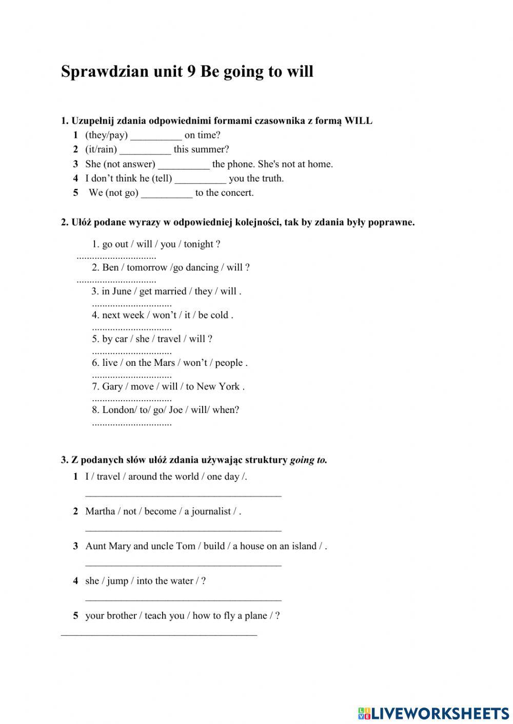 Krajobraz be going to