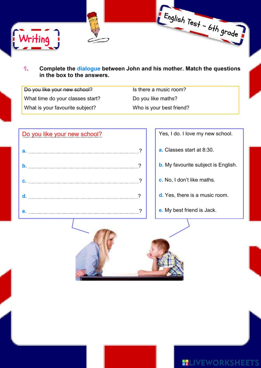 Test Unit 2 - C5 - Writing