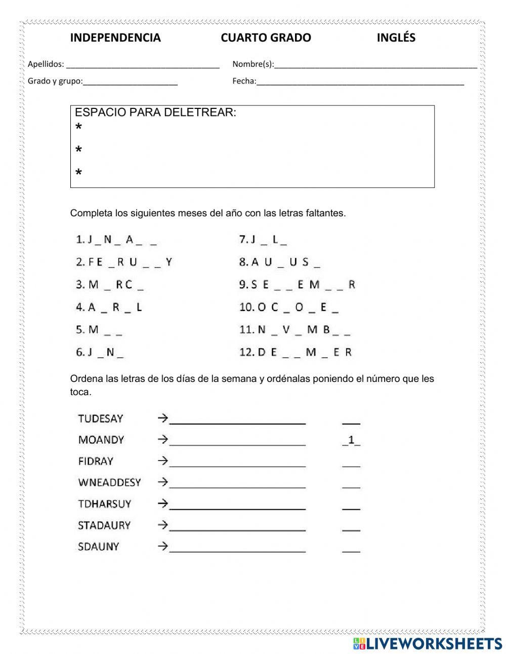 Independencia - 4to Grado - 03-15