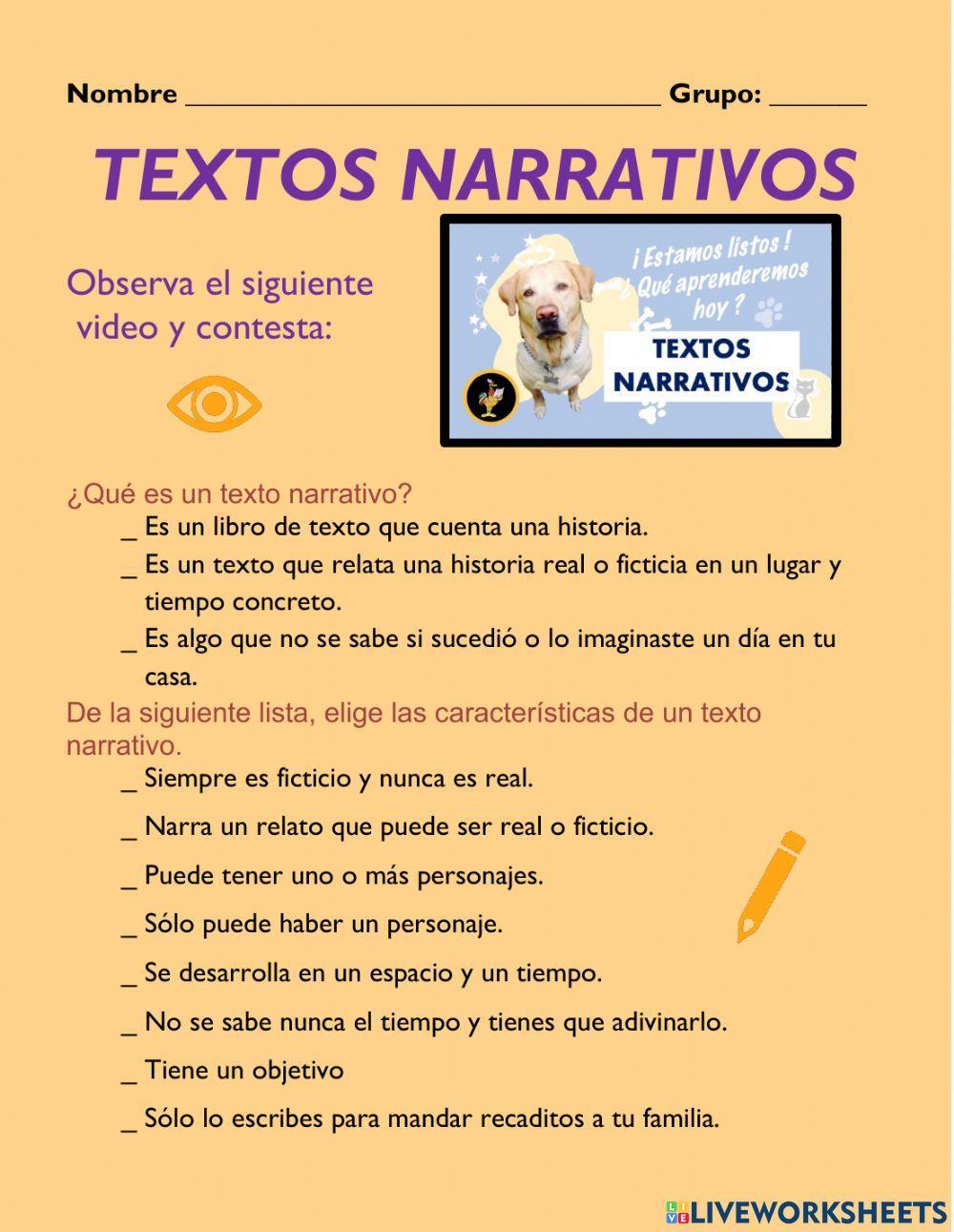 Textos narrativos
