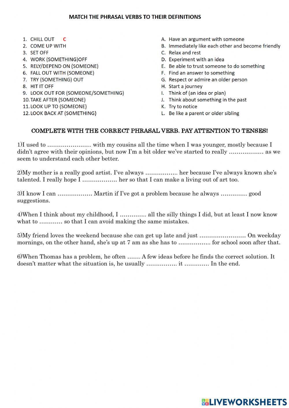 Phrasale Verbs Complete First for schools