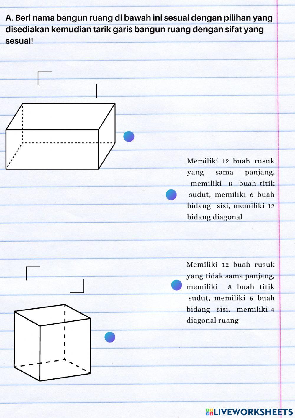 Bangun Ruang Kubus dan Balok