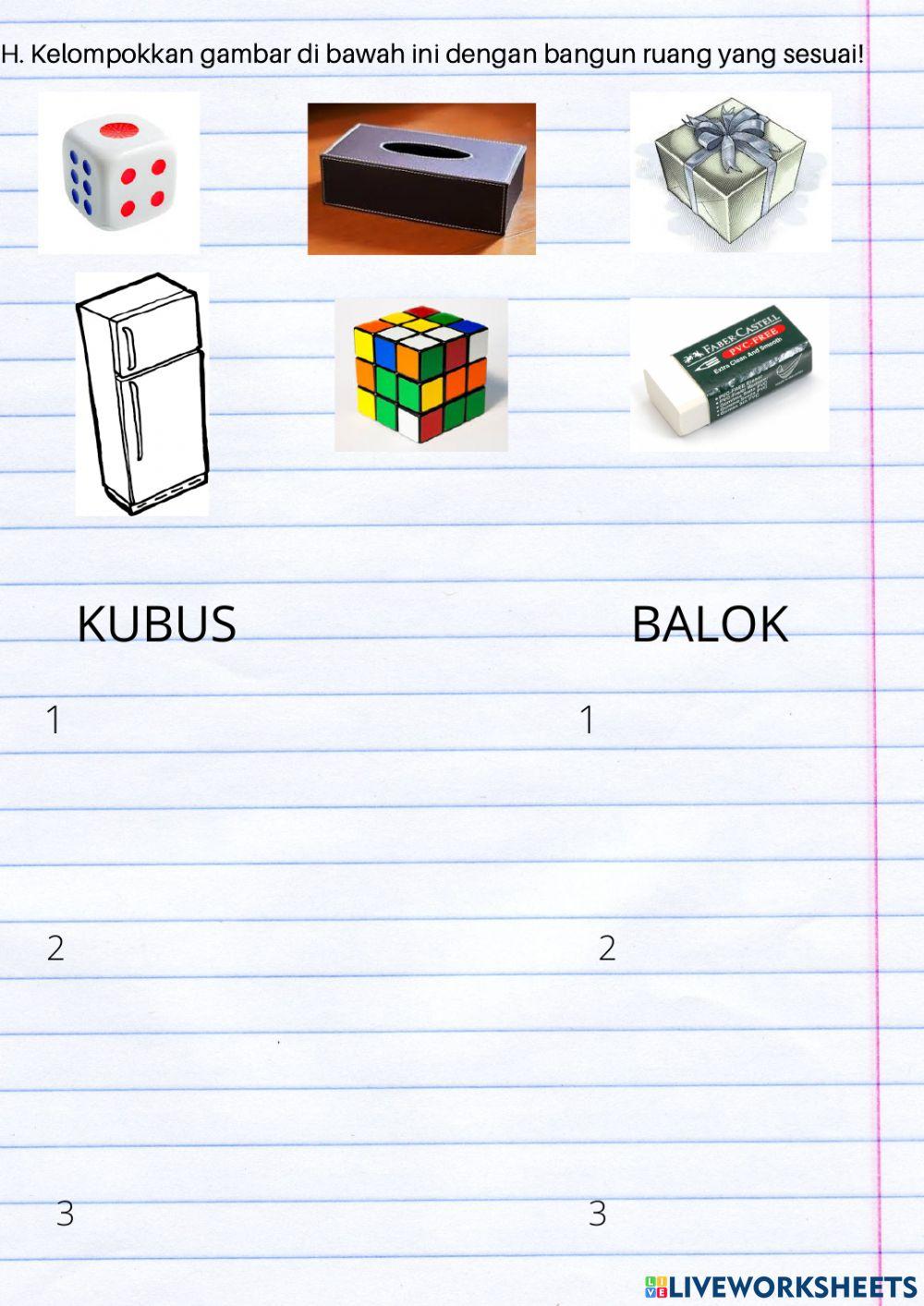 Bangun Ruang Kubus dan Balok